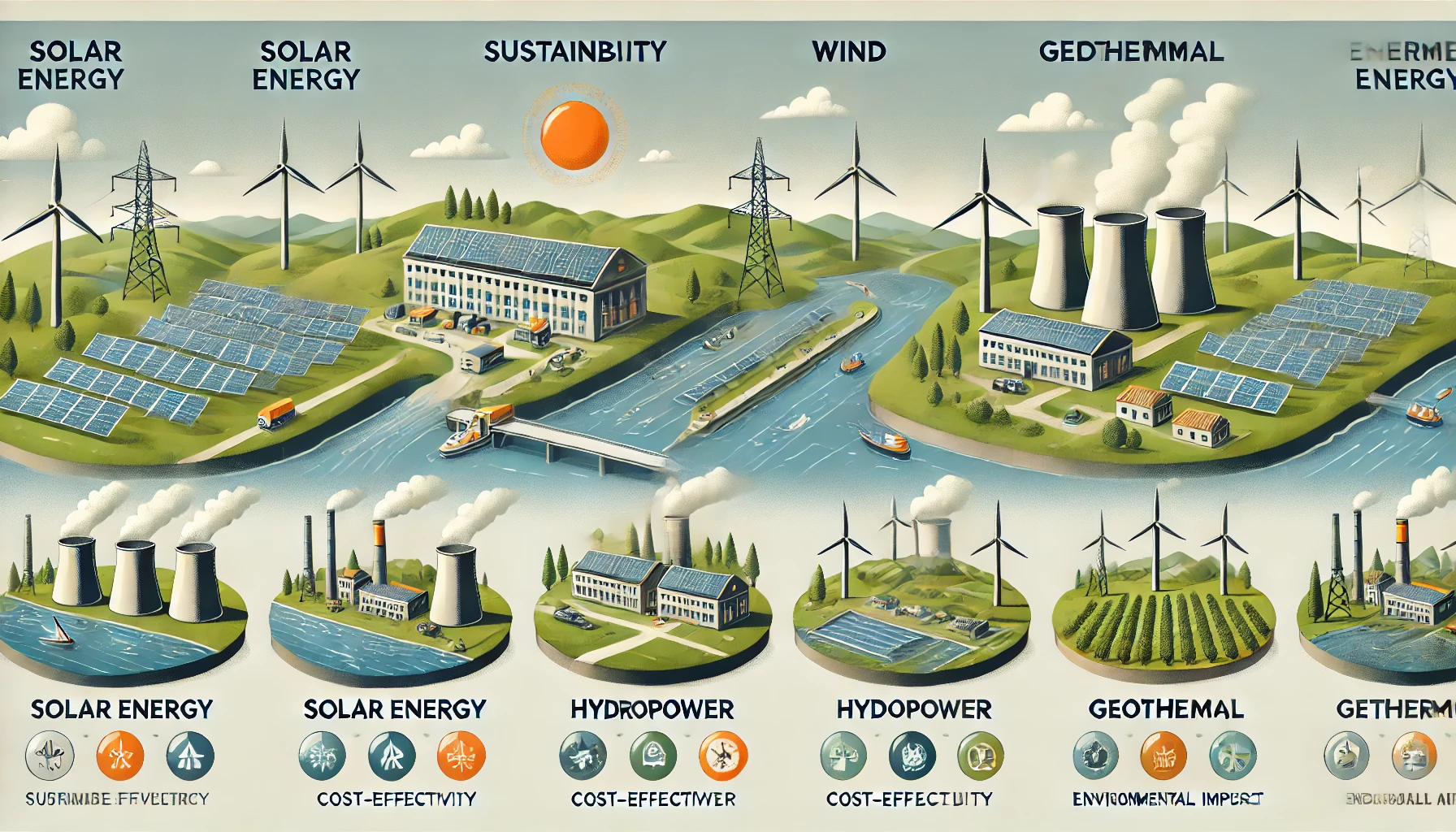 Comparing Renewable Energy Sources for Industrial Applications